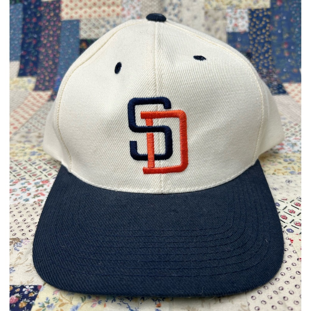 Vintage‎ SPORTS SPECIALTIES San Diego Padres snapback SD Embroidered White